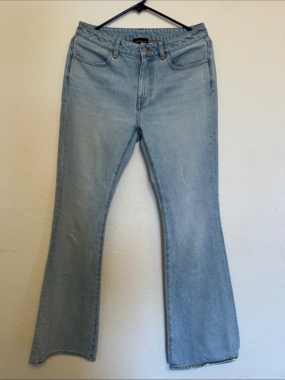 John Elliott Light Blue Flare Jeans